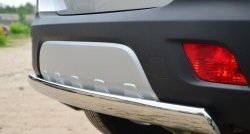 11 599 р. Защита заднего бампера (Ø75x42 мм, нержавейка) Russtal Opel Mokka  дорестайлинг (2012-2016)  с доставкой в г. Майкоп. Увеличить фотографию 3