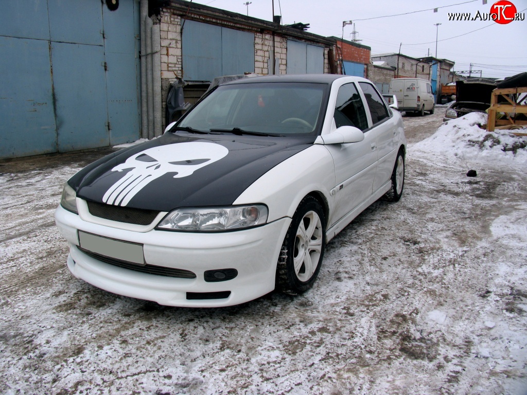 3 899 р. Юбка переднего бампера GT Style Opel Vectra B седан дорестайлинг (1995-1999)  с доставкой в г. Майкоп