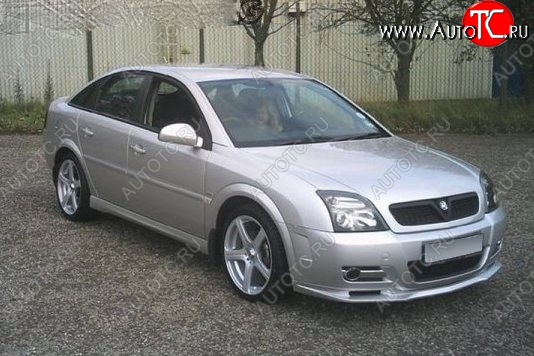 5 749 р. Накладка на передний бампер CT Opel Vectra C универсал дорестайлинг (2002-2005) (Неокрашенная)  с доставкой в г. Майкоп