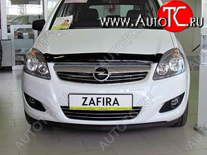 4 599 р. Дефлектор капота SIM Opel Zafira В дорестайлинг (2005-2008)  с доставкой в г. Майкоп