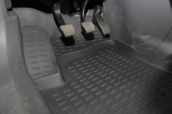 2 499 р. Комплект ковриков салона Element (полиуретан) Opel Zafira В рестайлинг (2007-2015) (Черные)  с доставкой в г. Майкоп. Увеличить фотографию 2