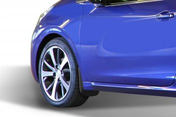 1 249 р. Брызговики Frosch (optimum) Peugeot 208 1 (2012-2019) (Передние)  с доставкой в г. Майкоп. Увеличить фотографию 2