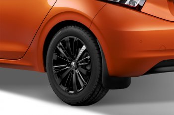 2 379 р. Брызговики Frosch (optimum) Peugeot 208 1 (2012-2019) (Задние)  с доставкой в г. Майкоп. Увеличить фотографию 2
