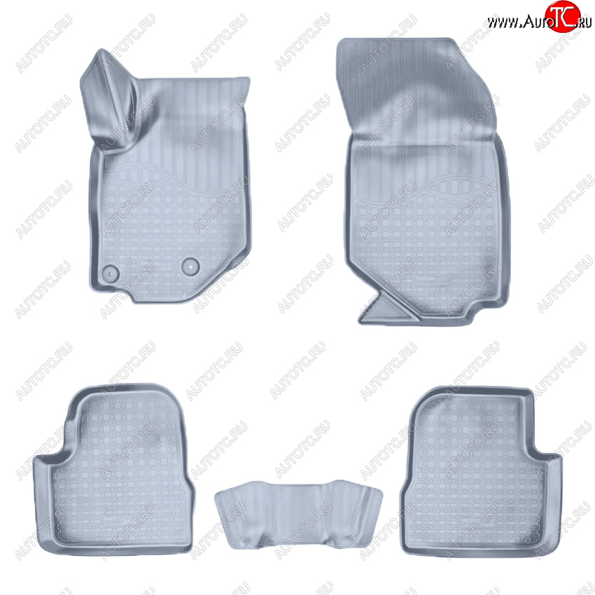 2 999 р. Коврики салона Norplast Unidec  Peugeot 208  2 (2019-2025) хэтчбэк 5 дв. (Цвет: серый)  с доставкой в г. Майкоп
