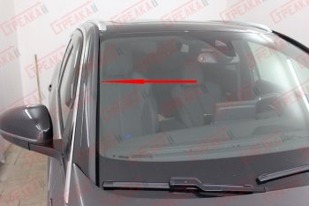 1 699 р. Водостоки (дефлектора) лобового стекла Стрелка 11 Peugeot 3008 2 (2016-2025)  с доставкой в г. Майкоп. Увеличить фотографию 2