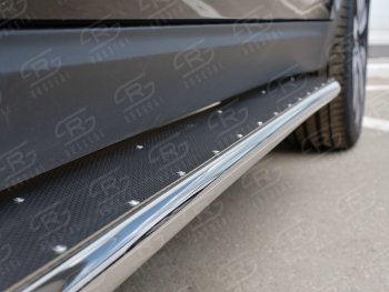 35 549 р. Широкая защита порогов с трубой диаметром 42 мм SLITKOFF v3 Peugeot 3008 рестайлинг (2013-2017)  с доставкой в г. Майкоп. Увеличить фотографию 2