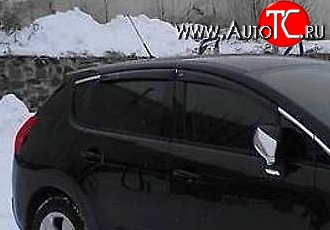 999 р. Комплект дефлекторов окон (ветровиков) 4 шт. Russtal Peugeot 3008 дорестайлинг (2009-2013)  с доставкой в г. Майкоп