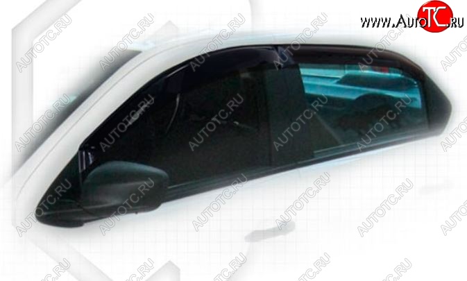 1 999 р. Дефлектора окон CA-Plastiс Peugeot 301 (2012-2017) (Classic полупрозрачный, Без хром.молдинга)  с доставкой в г. Майкоп