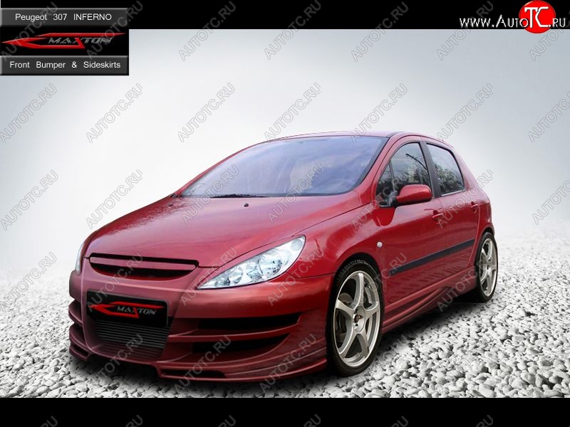 27 699 р. Передний бампер Inferno Peugeot 307 универсал дорестайлинг (2001-2005)  с доставкой в г. Майкоп