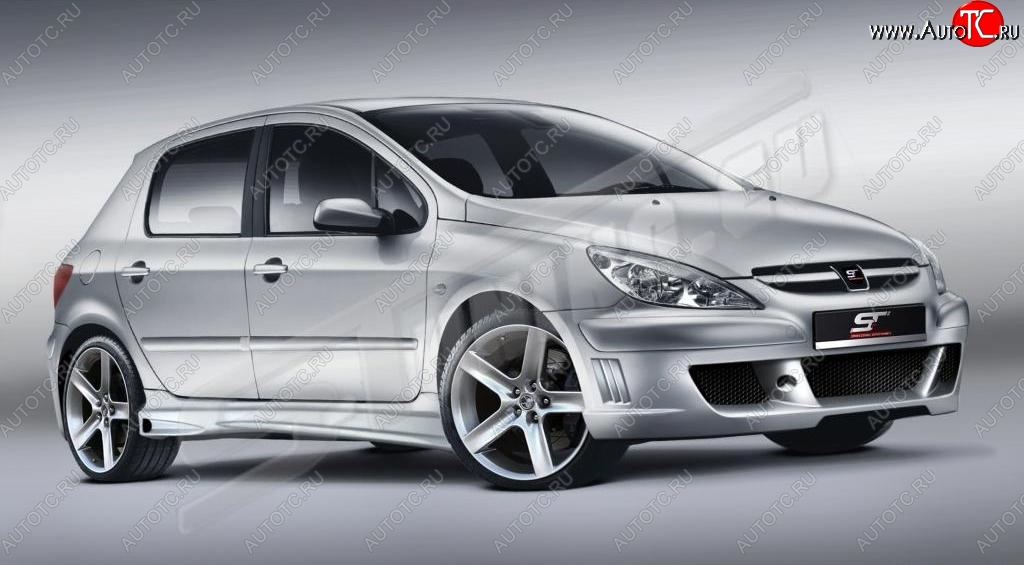 26 599 р. Передний бампер ST Peugeot 307 универсал дорестайлинг (2001-2005)  с доставкой в г. Майкоп