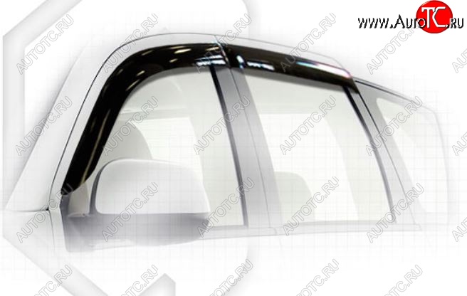 1 999 р. Дефлектора окон CA-Plastiс Peugeot 4007 (2007-2012) (Classic полупрозрачный, Без хром.молдинга)  с доставкой в г. Майкоп