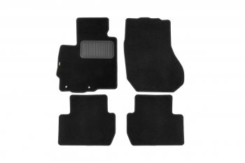 Коврики в салон Klever Standart (текстиль, 4 шт., подпятник, оверлок) Peugeot 4007 (2007-2012) (Черный)