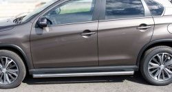 70 999 р. Защита порогов из круглой трубы диаметром 63 мм Russtal Peugeot 4008 (2012-2017) (Защита порогов с со скосами на торцах (вариант 1))  с доставкой в г. Майкоп. Увеличить фотографию 10