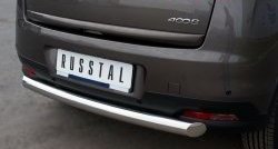 13 949 р. Одинарная защита заднего бампера из трубы диаметром 76 мм SLITKOFF Peugeot 4008 (2012-2017)  с доставкой в г. Майкоп. Увеличить фотографию 4