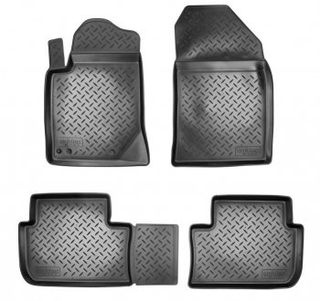 Комплект ковриков в салон Norplast Unidec Peugeot 407 ( седан,  универсал) (2004-2011) (Цвет: черный)