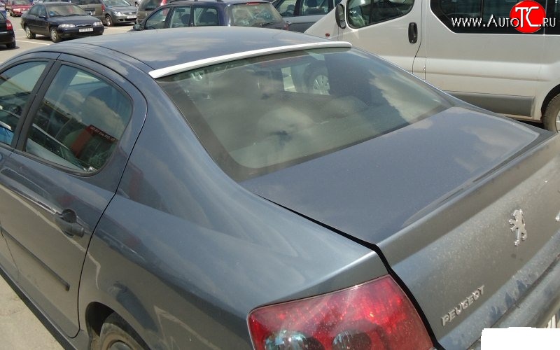 6 199 р. Козырёк на заднее лобовое стекло Sport Peugeot 407 седан (2004-2010)  с доставкой в г. Майкоп