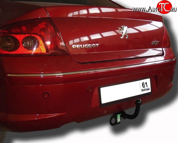 5 299 р. Фаркоп Лидер Плюс Peugeot 407 седан (2004-2010) (Без электропакета)  с доставкой в г. Майкоп