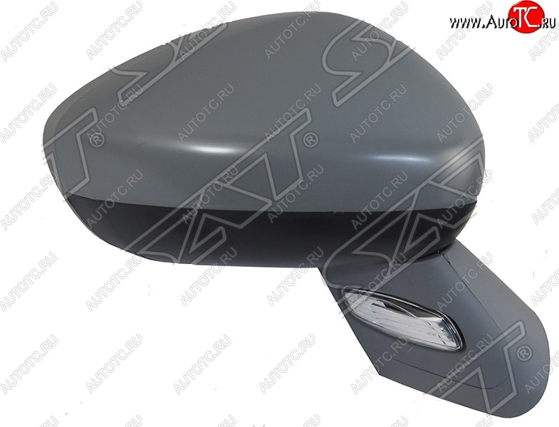 2 999 р. Боковое правое зеркало заднего вида SAT (поворот, 6 контактов)  Peugeot 408 (2010-2022)  дорестайлинг, рестайлинг (Неокрашенное)  с доставкой в г. Майкоп