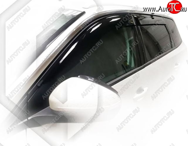 2 159 р. Дефлектора окон CA-Plastic Peugeot 5008 T87 дорестайлинг (2017-2020) (Classic полупрозрачный, Без хром.молдинга)  с доставкой в г. Майкоп