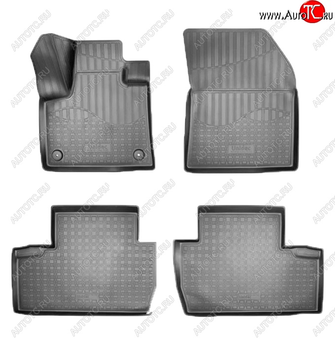 2 399 р. Коврики салонные Noplast (3D)  Peugeot 5008  T87 (2017-2020) дорестайлинг (Черные)  с доставкой в г. Майкоп