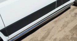 79 999 р. Защита порогов из круглой трубы диаметром 63 мм L1H1 (рестайлинг) Russtal Peugeot Boxer 250 (2006-2014) (Защита порогов с заглушками на торцах (вариант 2))  с доставкой в г. Майкоп. Увеличить фотографию 7