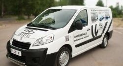 20 999 р. Защита переднего бампера (2 трубыØ63 и 42 мм, нержавейка) SLITKOFF  Peugeot Expert  G9 (2007-2017) минивэн дорестайлинг, цельнометаллический фургон дорестайлинг, минивэн рестайлинг, цельнометаллический фургон рестайлинг  с доставкой в г. Майкоп. Увеличить фотографию 4