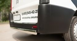 13 999 р. Защита заднего бампера (Ø75x42 мм, нержавейка) Russtal Peugeot Expert G9 минивэн дорестайлинг (2007-2013)  с доставкой в г. Майкоп. Увеличить фотографию 3