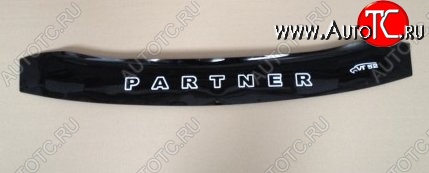999 р. Дефлектор капота Russtal (короткий) Peugeot Partner M49/M59 рестайлинг (2002-2008)  с доставкой в г. Майкоп