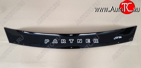999 р. Дефлектор капота Russtal (короткий) Peugeot Partner Tepee (2008-2012)  с доставкой в г. Майкоп