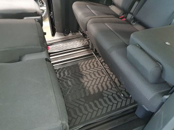 Коврики салона Aileron (3-ий ряд, 2шт.) Peugeot Traveller K0 L2 дорестайлинг (2016-2024)