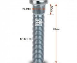 Забивная шпилька 58 мм ступицы Вектор M14 1.5 58 Audi A4 B5 8D5 универсал дорестайлинг (1994-1997) 