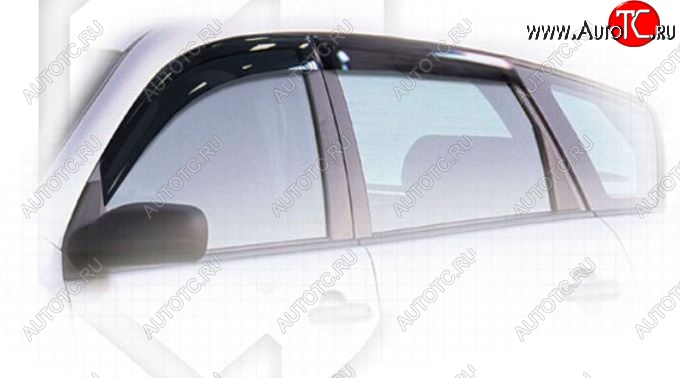 2 079 р. Дефлектора окон CA-Plastiс Pontiac Vibe ZZE дорестайлинг (2002-2004) (Classic полупрозрачный, Без хром.молдинга)  с доставкой в г. Майкоп