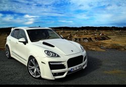 42 299 р. Пластиковый капот TECHART MAGNUM Porsche Cayenne 958 (2010-2014) (Неокрашенный)  с доставкой в г. Майкоп. Увеличить фотографию 6