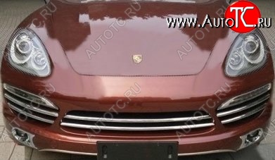 24 849 р. Вставки в передние воздуховоды бампера СТ Porsche Cayenne 958 (2010-2014) (Неокрашенная)  с доставкой в г. Майкоп