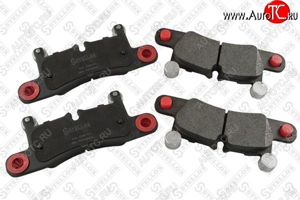 1 139 р. Комплект задних тормозных колодок STELLOX (187.4*17*76) Porsche Cayenne 955 (2002-2006)  с доставкой в г. Майкоп