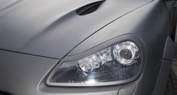 2 299 р. Реснички на фары JE Design Porsche Cayenne 957 (2007-2010) (Неокрашенные)  с доставкой в г. Майкоп. Увеличить фотографию 2