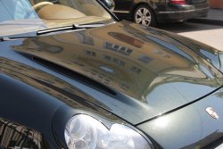 22 499 р. Пластиковый капот ENCO EXCLUSIVE Porsche Cayenne 955 (2002-2006) (Неокрашенный)  с доставкой в г. Майкоп. Увеличить фотографию 4