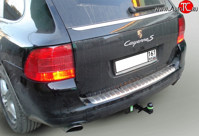 4 999 р. Фаркоп Лидер Плюс Porsche Cayenne 955 (2002-2006) (Без электропакета)  с доставкой в г. Майкоп