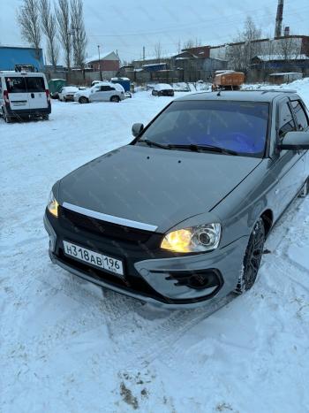10 349 р. Бампер передний Razor  Лада Приора ( 2170,  2171,  2172,  21728) (2007-2018) седан дорестайлинг, универсал дорестайлинг , хэтчбек дорестайлинг, купе дорестайлинг, купе рестайлинг, седан рестайлинг, универсал рестайлинг, хэтчбек рестайлин (Неокрашенный)  с доставкой в г. Майкоп. Увеличить фотографию 6
