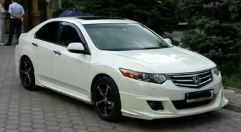 4 949 р. Пороги накладки Mugen  Honda Accord  8 CU (2008-2011) седан дорестайлинг (Неокрашенные)  с доставкой в г. Майкоп. Увеличить фотографию 2