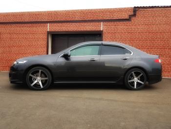 4 949 р. Пороги накладки Mugen  Honda Accord  8 CU (2008-2011) седан дорестайлинг (Неокрашенные)  с доставкой в г. Майкоп. Увеличить фотографию 4