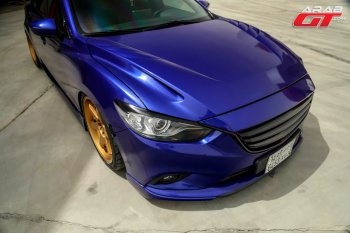 47 899 р. Капот пластиковый (с прорезаными жабрами) SkyActivSport MV-Tuning Mazda 6 GJ 2-ой рестайлинг универсал (2018-2025) (Неокрашенный)  с доставкой в г. Майкоп. Увеличить фотографию 3