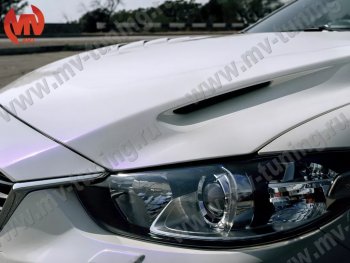 47 899 р. Капот пластиковый (с прорезаными жабрами) SkyActivSport MV-Tuning Mazda 6 GJ 2-ой рестайлинг универсал (2018-2025) (Неокрашенный)  с доставкой в г. Майкоп. Увеличить фотографию 4