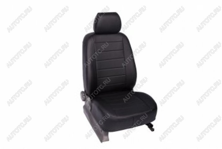 5 999 р. Чехлы для сидений SeiNtex (экокожа, серые) Toyota Avensis T250 седан дорестайлинг (2003-2006)  с доставкой в г. Майкоп