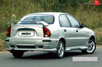 Задний бампер Nika Chevrolet Lanos ( T100,  T150,  седан) (1997-2017), Daewoo Sense  Т100 (1997-2008), ЗАЗ Chance  седан (2009-2017), ЗАЗ Sens  седан (2007-2017)