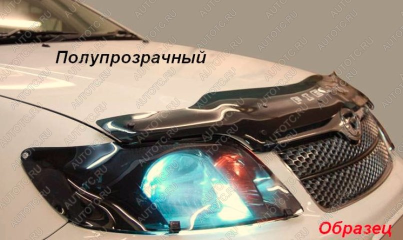 3 699 р. Дефлектор капота CA-Plastic exclusive Toyota Vitz XP10 хэтчбэк 3 дв. дорестайлинг (1999-2001) (серия Classic полупрозрачный, Без надписи)  с доставкой в г. Майкоп