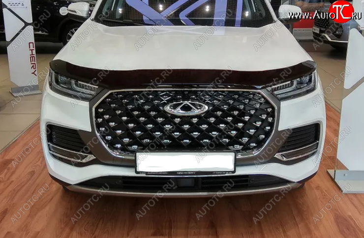 3 299 р. Дефлектор капота SIM Chery Tiggo 8 PRO (2021-2025)  с доставкой в г. Майкоп