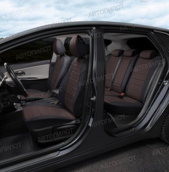 13 649 р. Чехлы сидений (экокожа) Автопилот BMW X2 F39 (2017-2023) (черный/шоколад)  с доставкой в г. Майкоп. Увеличить фотографию 7
