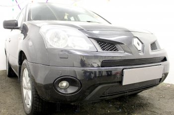 4 099 р. Защитная сетка в бампер (низ, ячейка 4х10 мм) Стрелка11 Премиум Renault Koleos Phase 1 (2007-2011) (Чёрная)  с доставкой в г. Майкоп. Увеличить фотографию 3