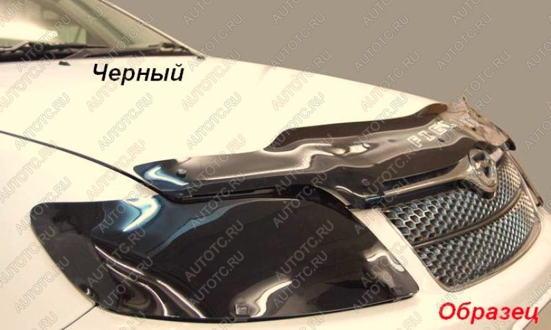 3 079 р. Дефлектор капота (Double Cab) CA-Plastic Toyota Tundra XK50 дорестайлинг (2007-2009) (серия Сlassic черный, без надписи)  с доставкой в г. Майкоп